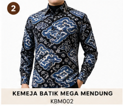 Kemeja Batik Mega Mendung